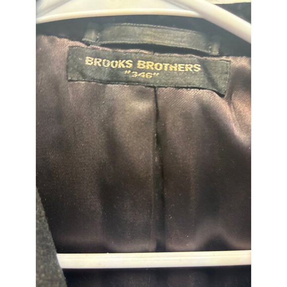Brooks Brothers 346  Mens Long Coat With Velvet Collar Size 46 - Picture 5 of 11